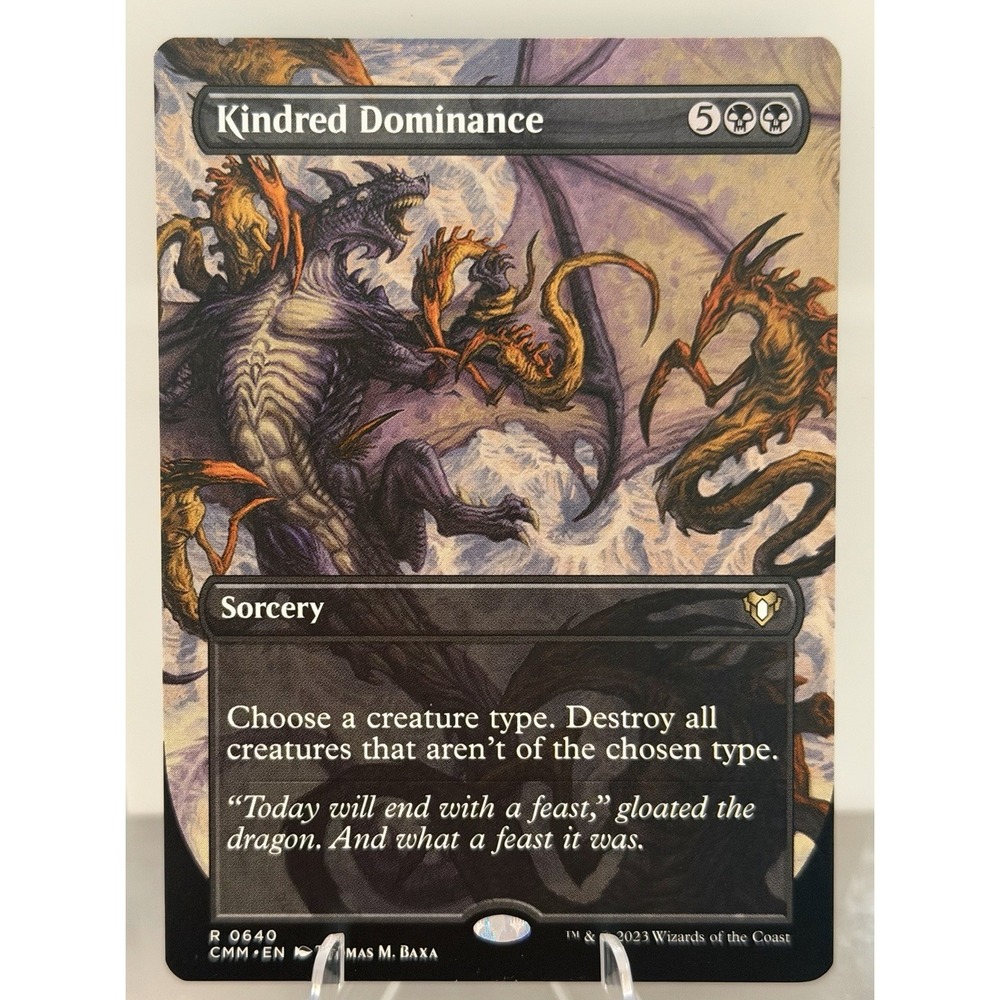 Kindred Dominance BORDERLESS #640 Commander Masters 2023 MTG
